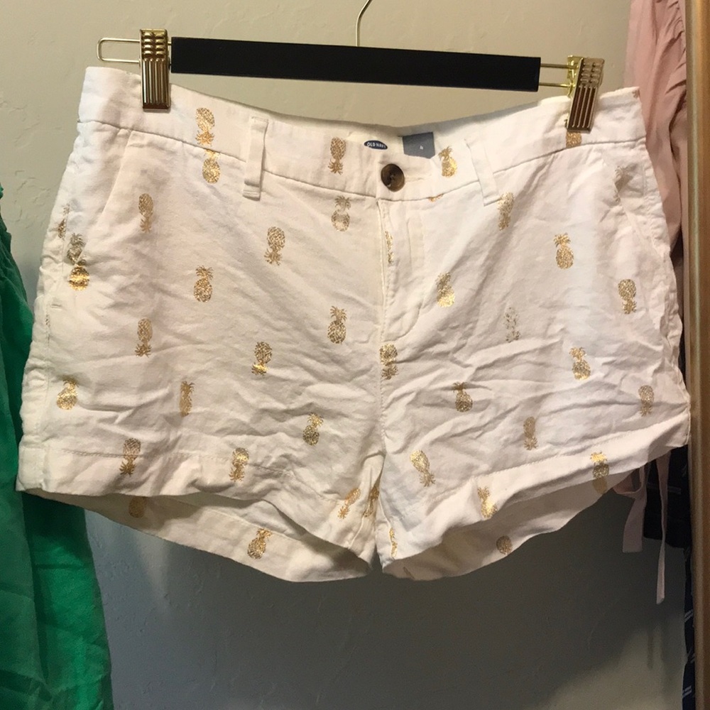 Pineapple Linen Shorts